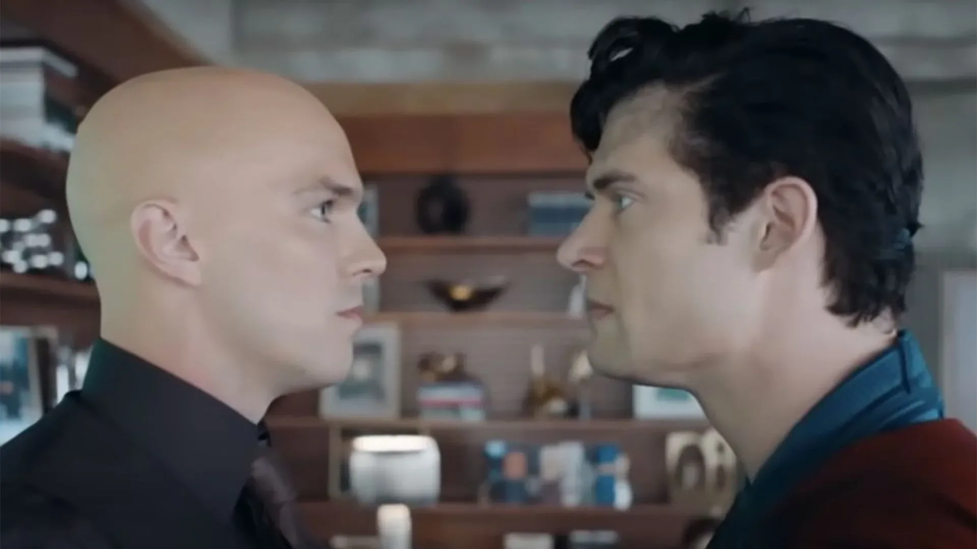 David Corenswet as Superman and Nicholas Hoult as Lex Luthor in DCU promotional imagery