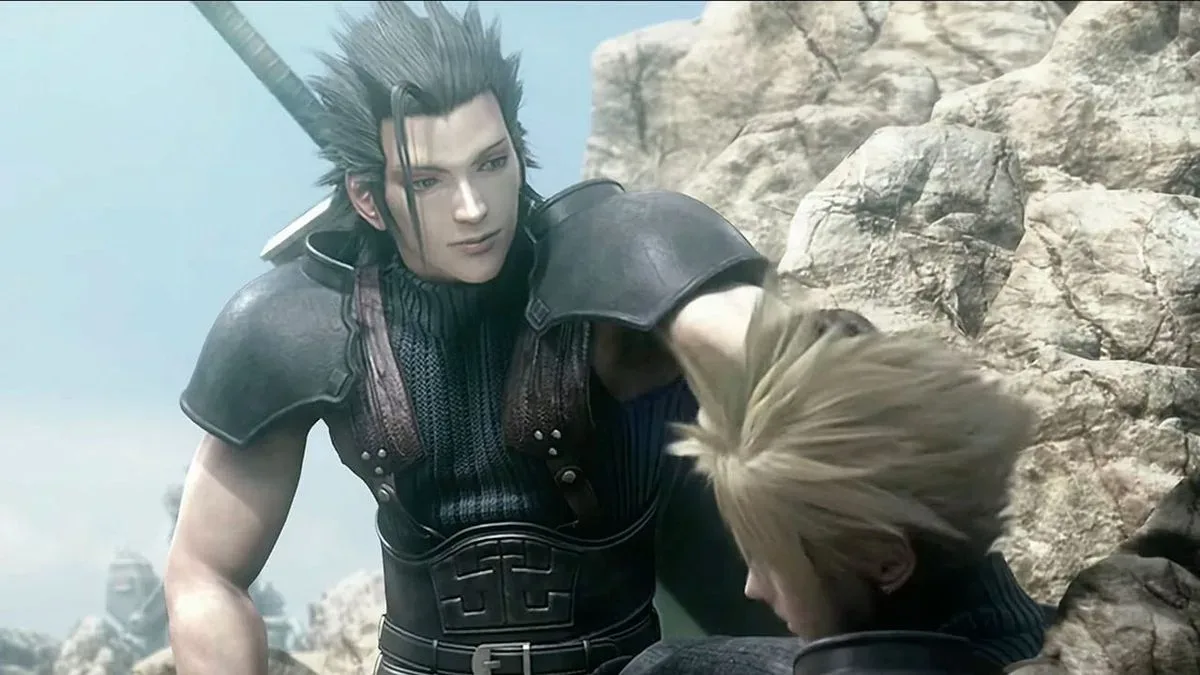 Final Fantasy VII Crisis Core Reunion promotional artwork for Nintendo Switch 2