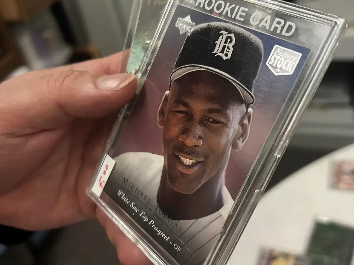 1984 Star Michael Jordan number 101 card with MBA 8 Silver Diamond grade