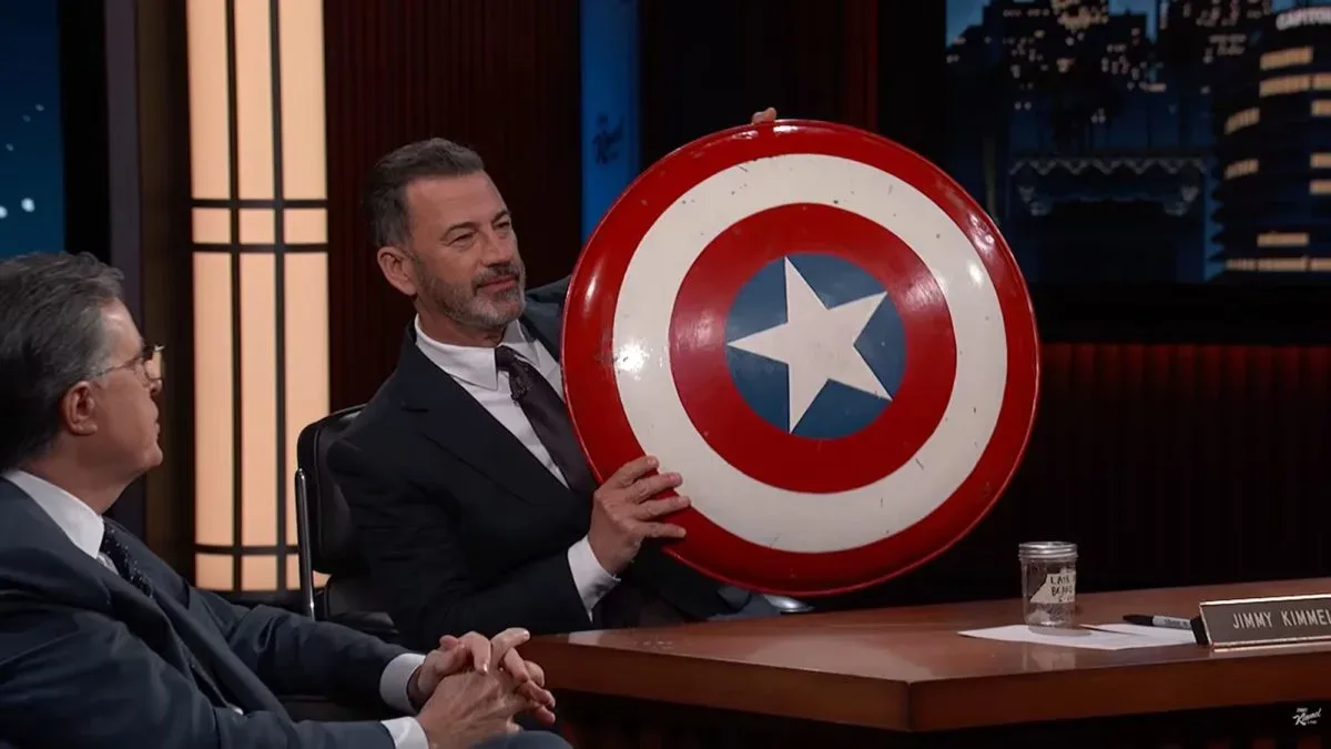 Captain America’s Shield Returns to the Spotlight as Colbert and Kimmel Lead Comics Conversation
