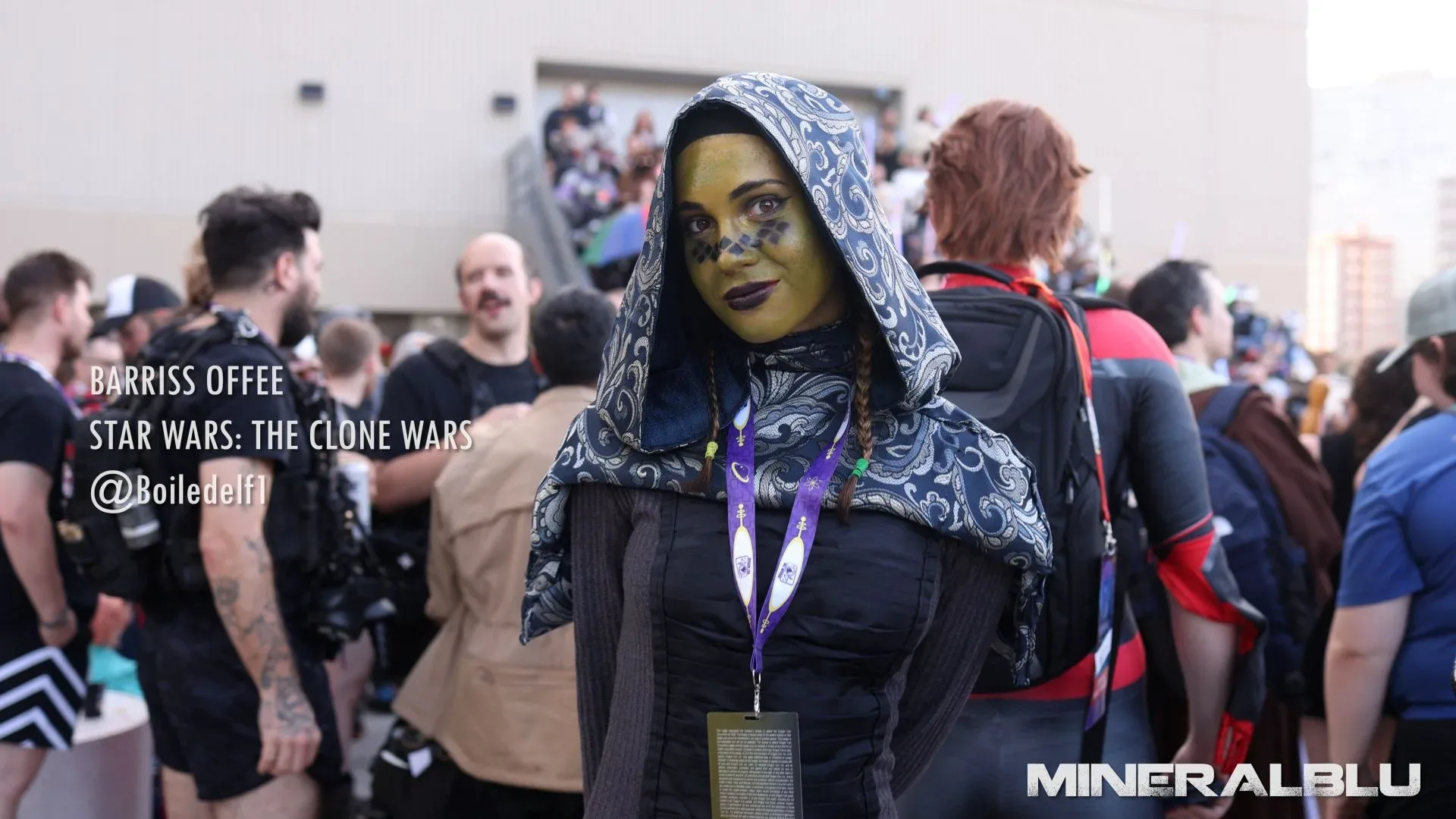 Barriss Offee cosplay inspired by Star Wars The Clone Wars at Dragon Con 2026