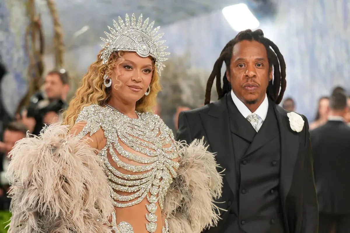 Jay-Z and Beyoncé at a music industry event
