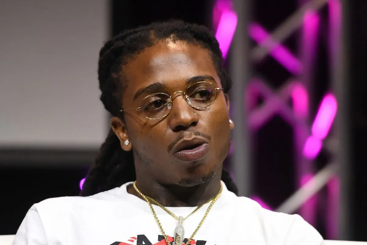 Jacquees following his release from Broward County Main Jail after posting bond