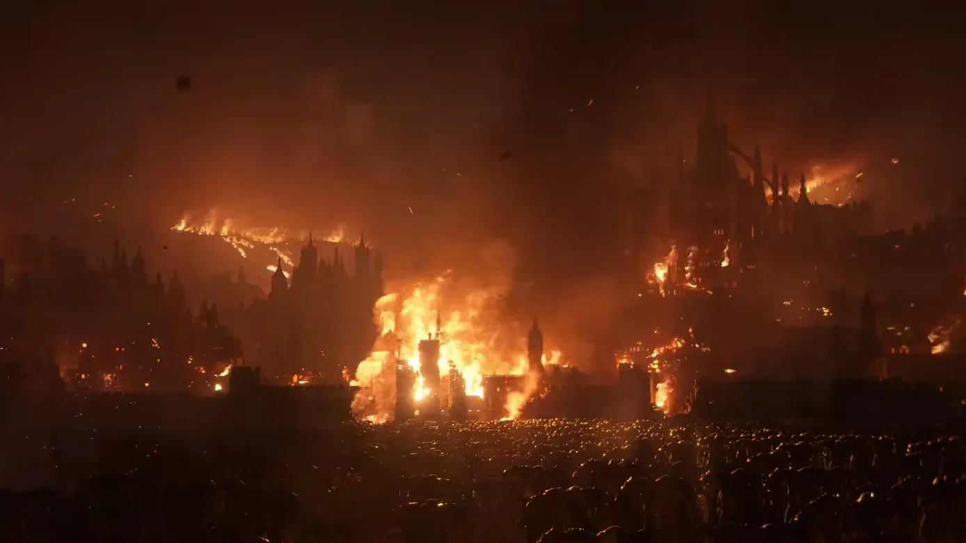 Diablo 5 artwork depicting a world devastated after Diablo’s victory