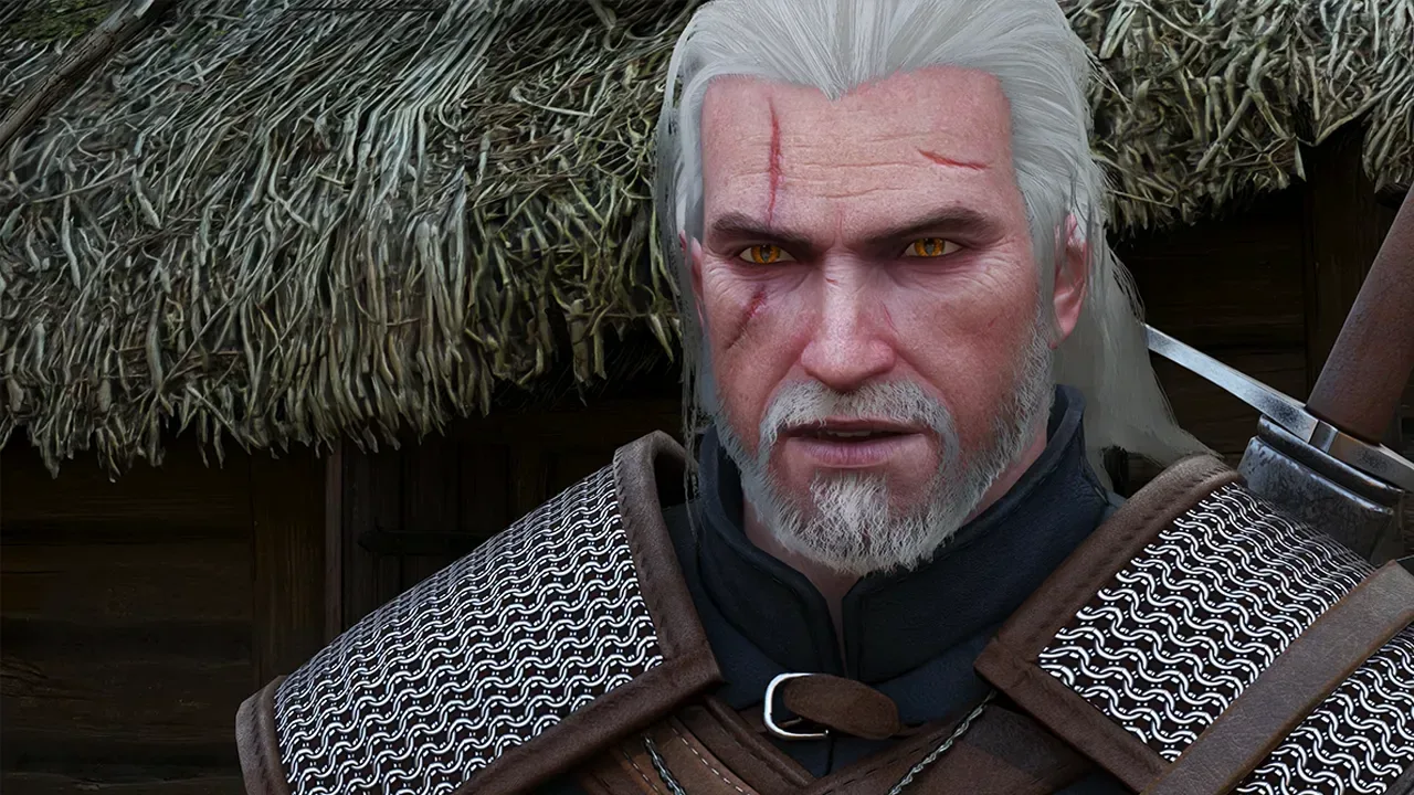A detailed Novigrad street scene from The Witcher 3 Remastered