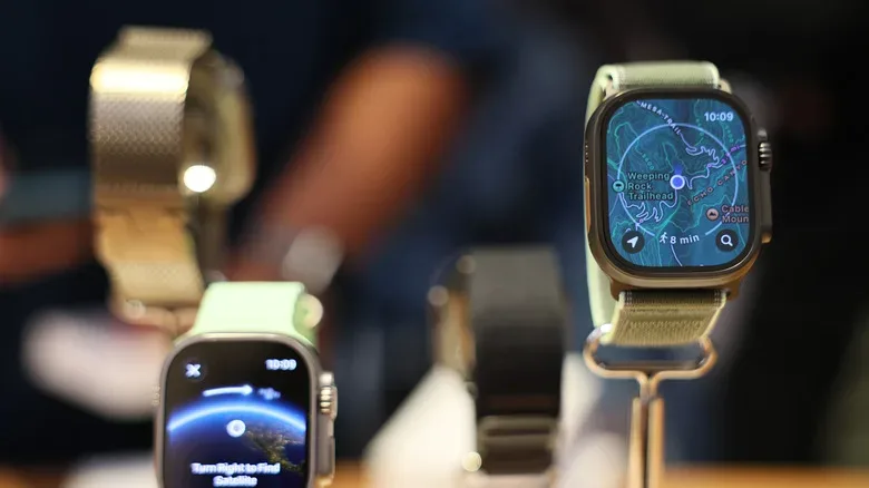 Apple Watch Ultra with Maps app.