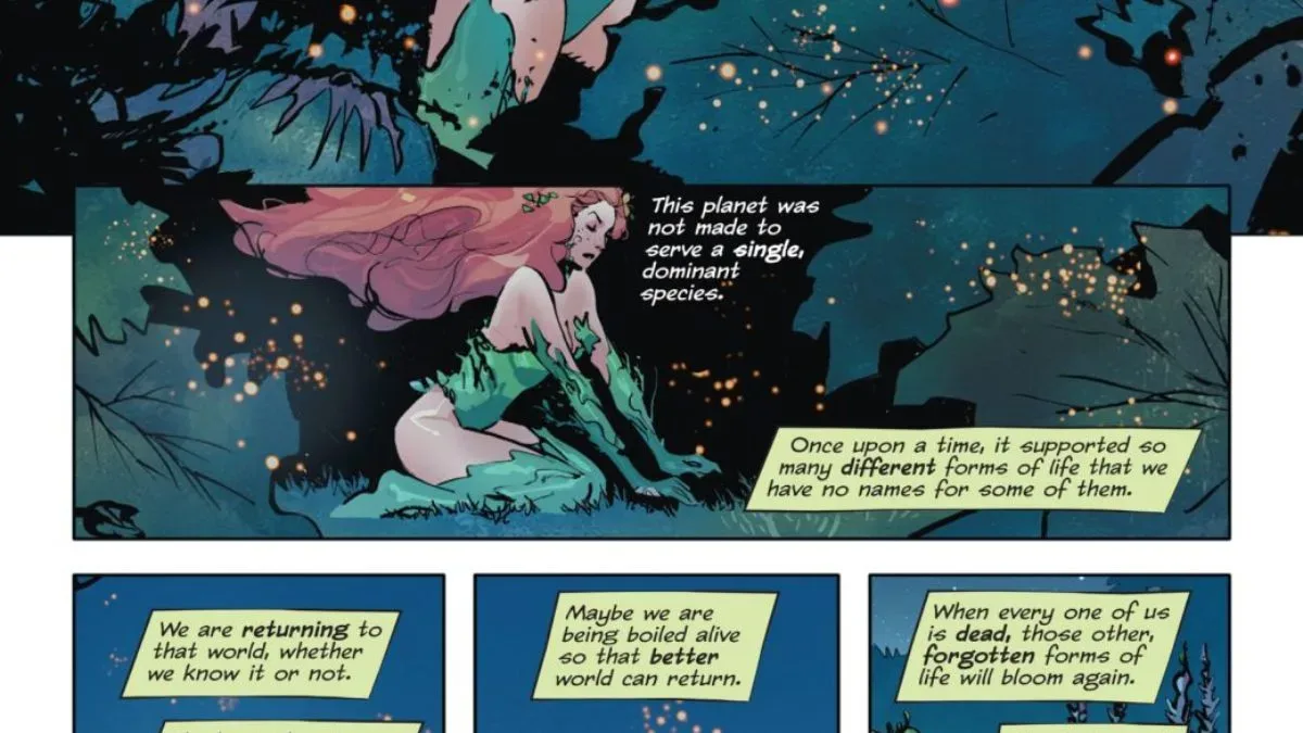 Poison Ivy rules a foliage-covered Gotham City in Poison Ivy #48