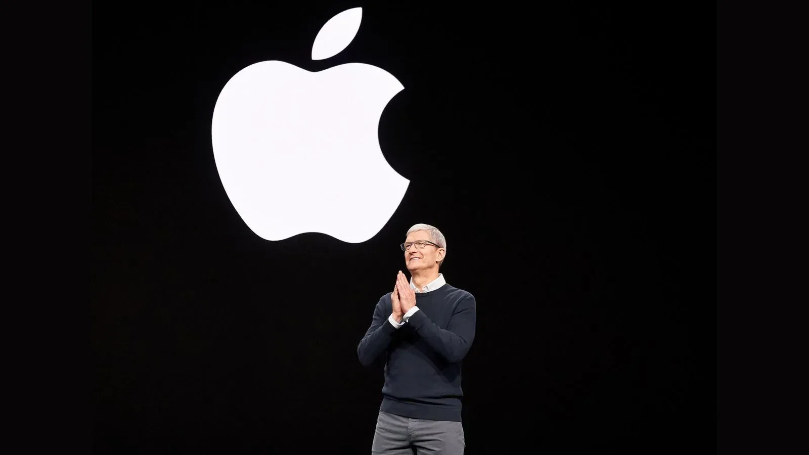 Tim Cook and John Ternus during Apple leadership transition coverage