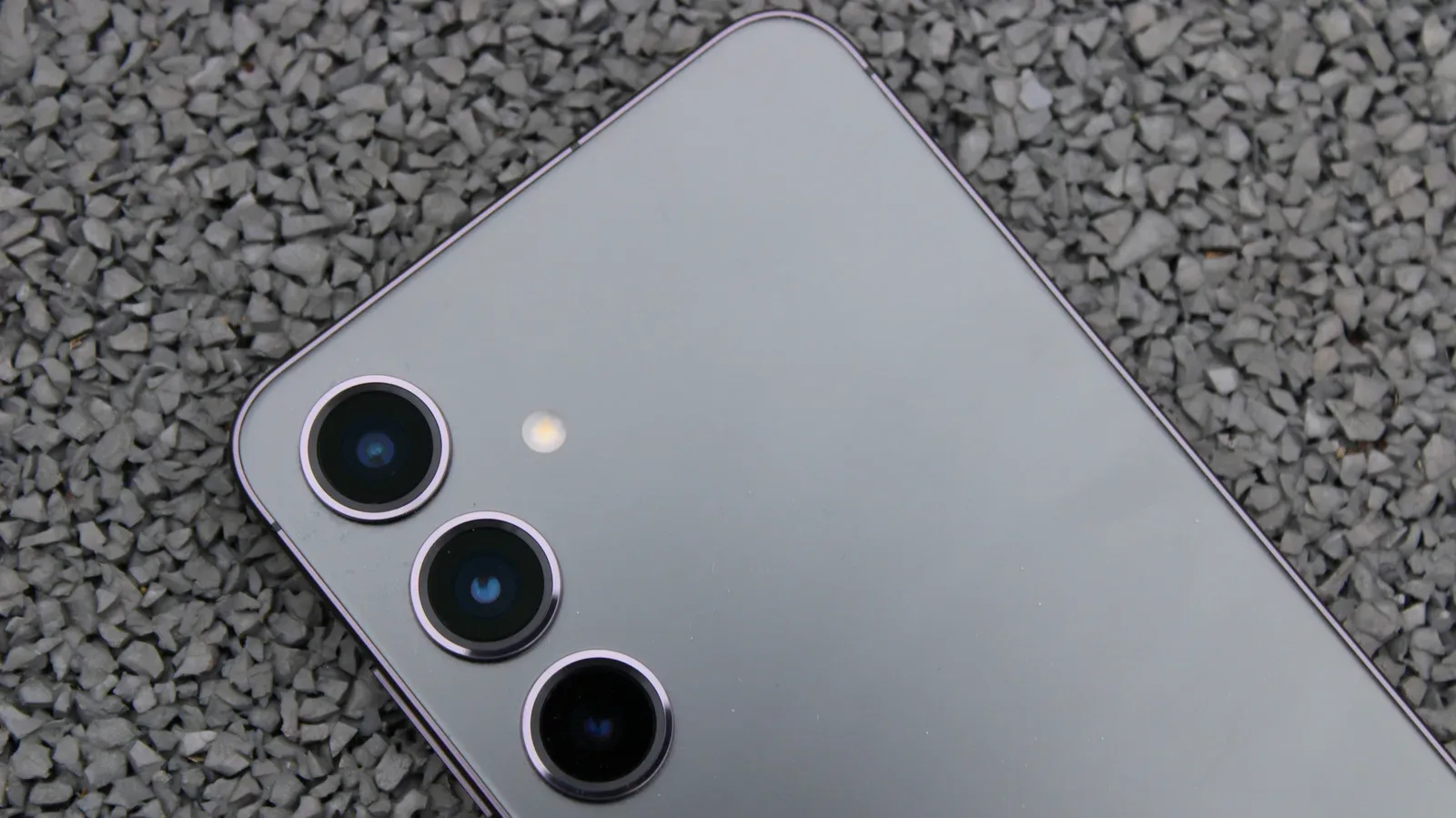 Samsung Galaxy S24 shown with its compact AMOLED display