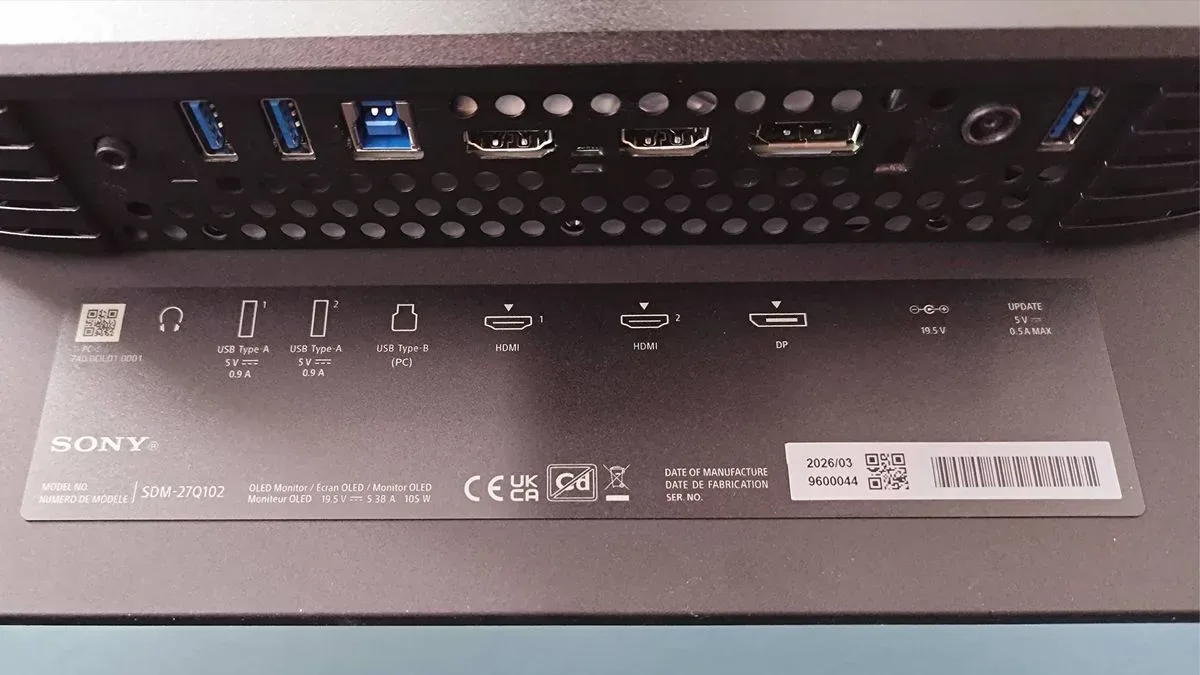 Sony Inzone M10S II on-screen display menu showing competitive gaming settings