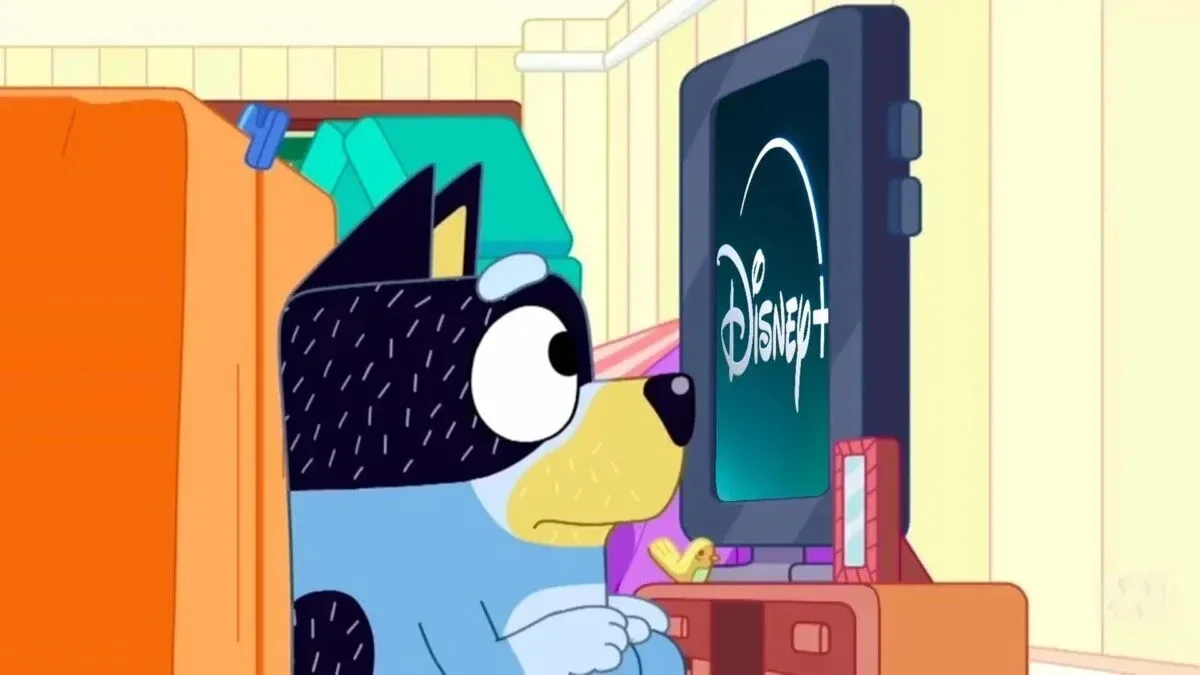 Disney+ streaming app interface illustrating premium subscription advertising terms