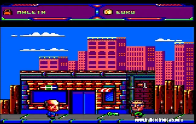 Roland and Marc infiltrate rival 8-bit computer company headquarters in Roland&Mej Build