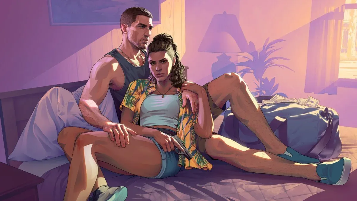 Grand Theft Auto VI Florida-inspired landscape with an alligator-themed attraction