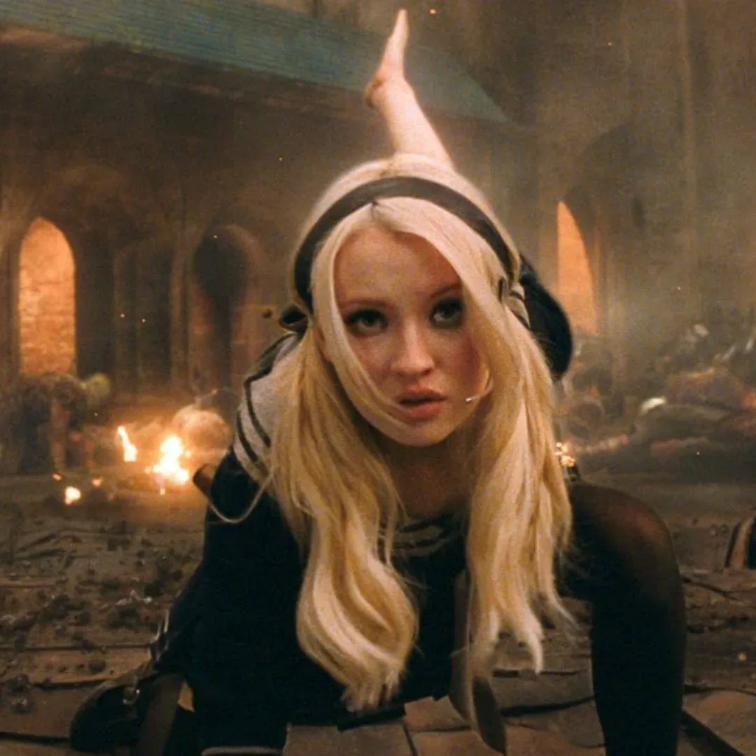 Emily Browning in promotional imagery for Sucker Punch