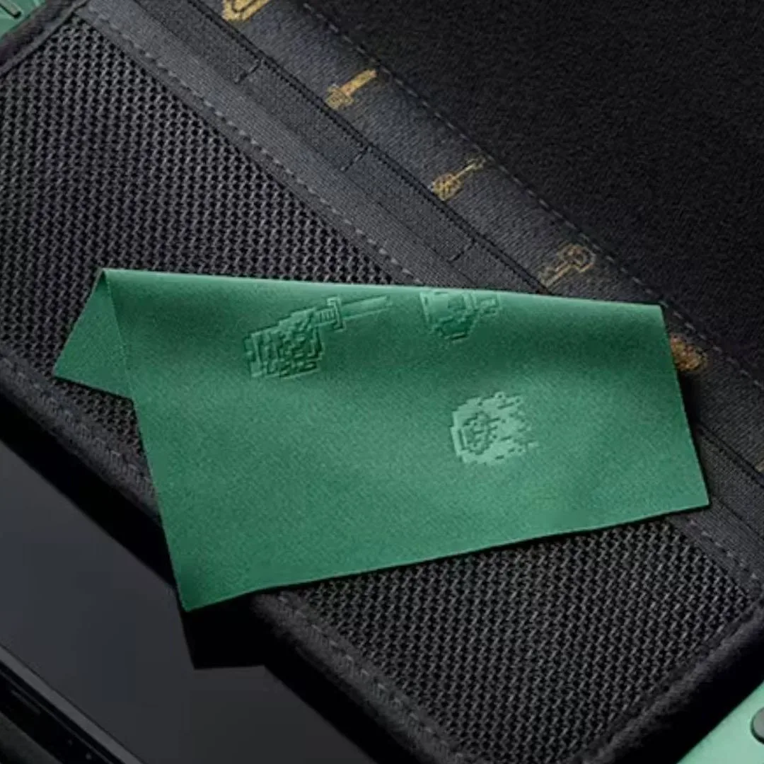 Official marketing image showing the interior of the 40th Anniversary Zelda Switch 2 case.