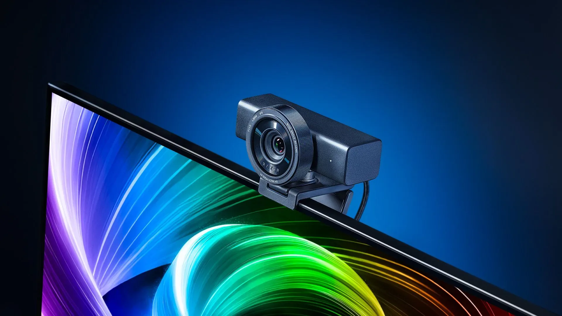 Razer Kiyo V2 Pro webcam with its horizontal body and front-facing lens