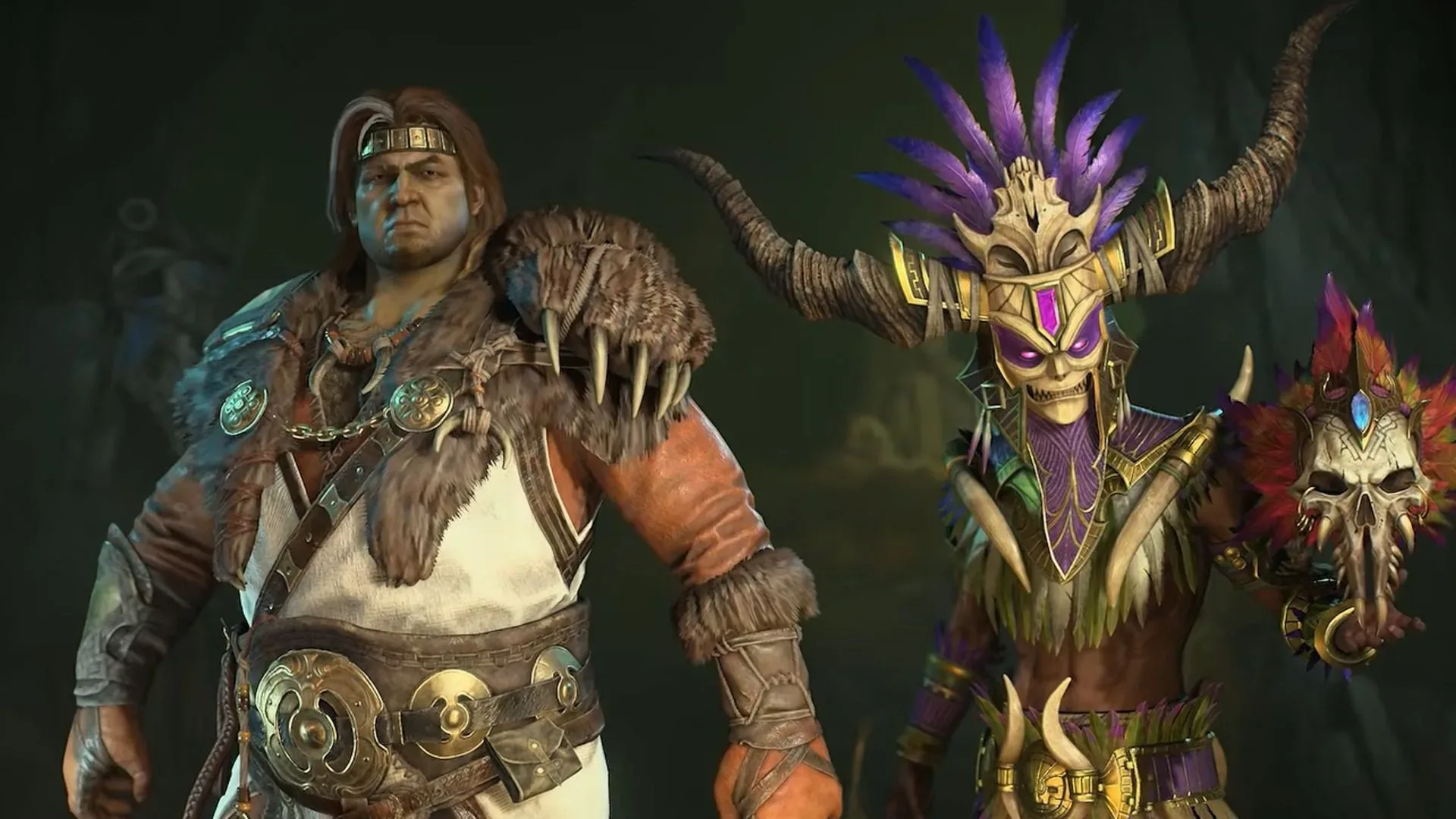 Diablo 5 caravan traveling through the dangerous wilds of Sanctuary