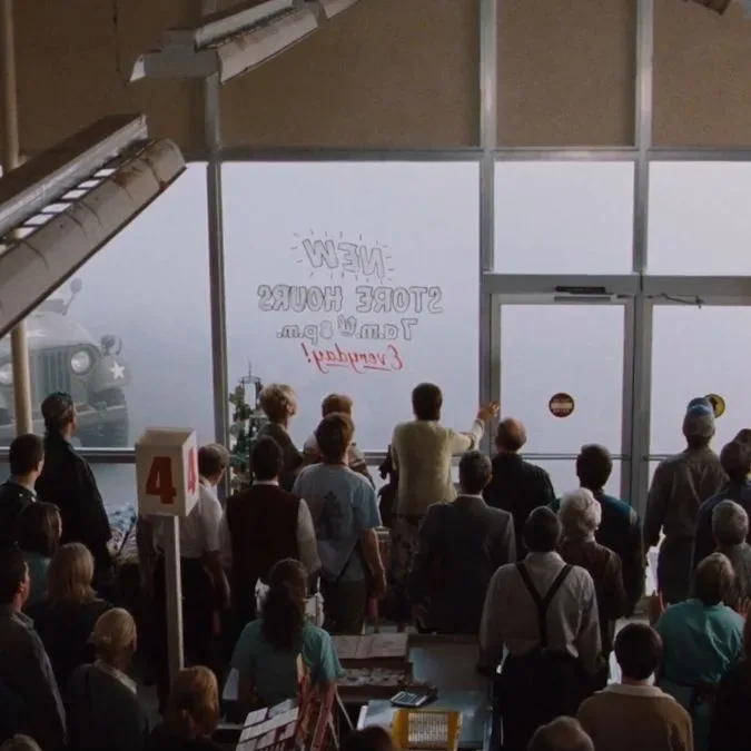 Fog-filled horror image representing a new take on The Mist
