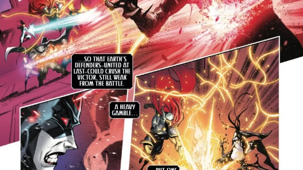 Queen in Black #5 cover featuring Marvel’s cosmic symbiote conflict