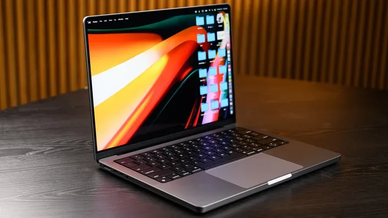Close view of a MacBook settings screen used to verify model configuration and battery condition