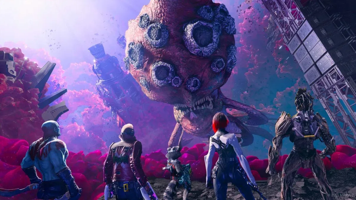 Five Steam games available at listed sale prices: Tomb Raider, Shadow Tactics, Grim Dawn, A Plague Tale: Innocence, and Marvel’s Guardians of the Galaxy