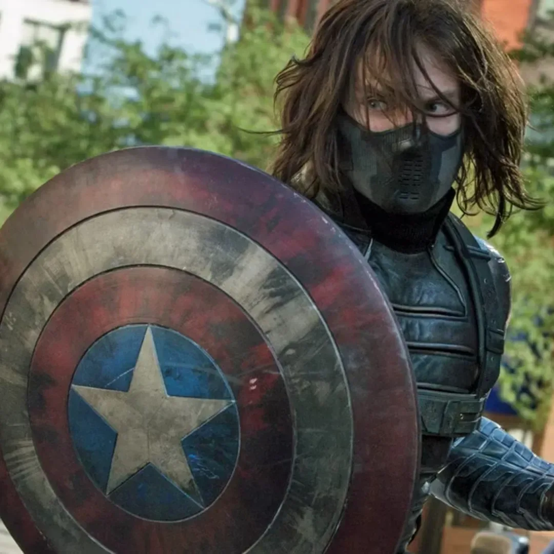 Sebastian Stan as Bucky Barnes, the Winter Soldier, in the Marvel Cinematic Universe