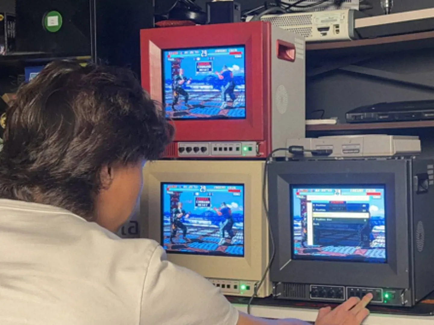 Three Traveller ULW10 with member of Unico team interacting with buttons.