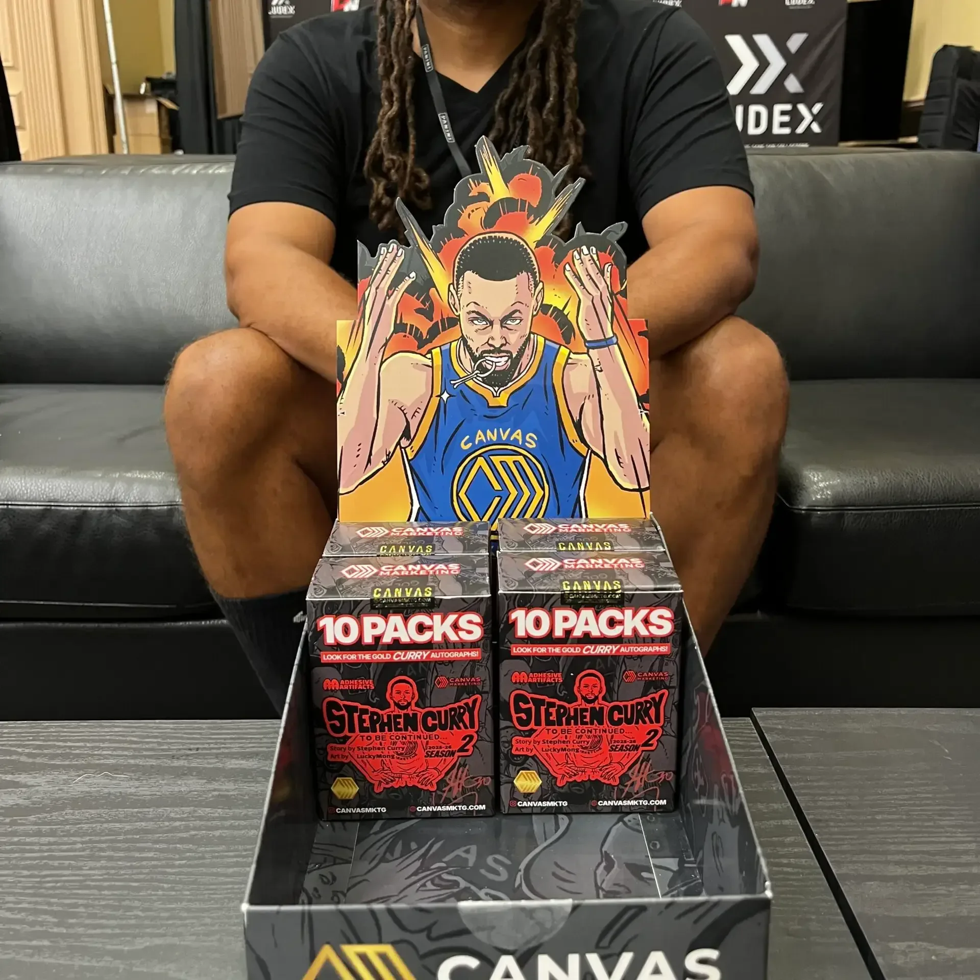 Limited on-card Stephen Curry autograph card from Canvas Marketing