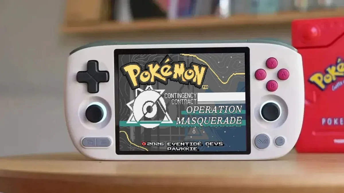 Pokémon CC: Operation Masquerade overworld with custom convention-themed visuals