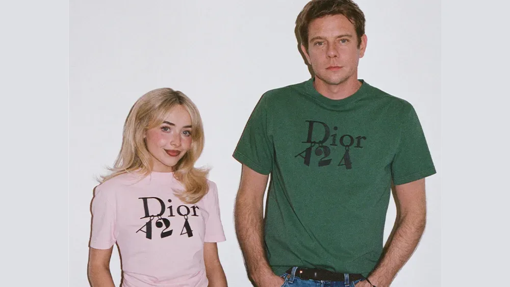 Navy Dior x A24 promotional T-shirt