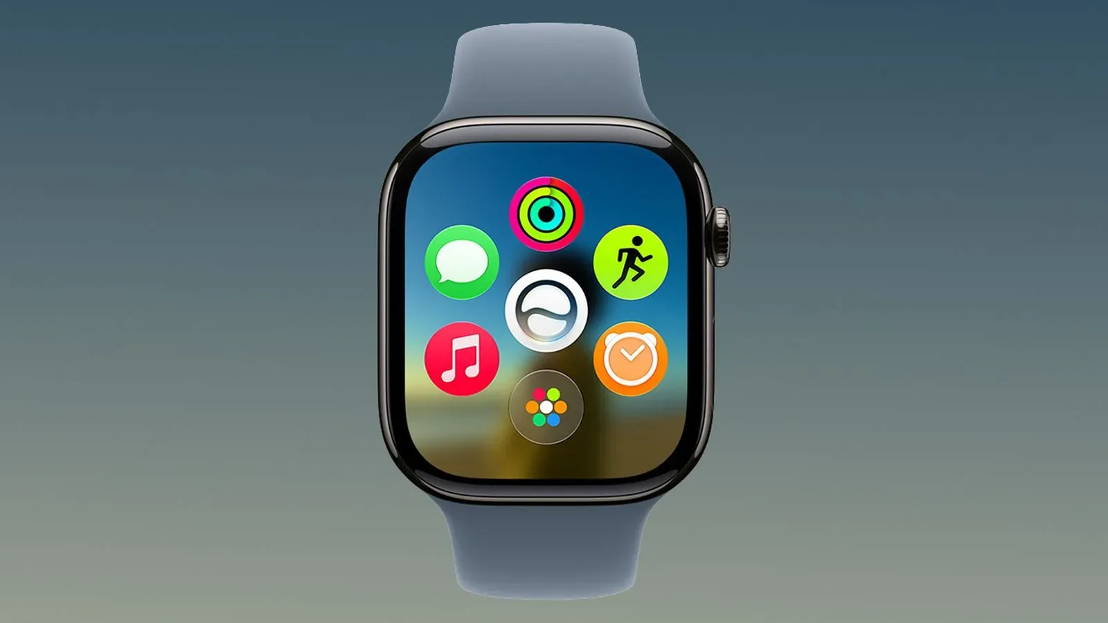 Apple Watch Digital Crown control shown on the side of a watch case