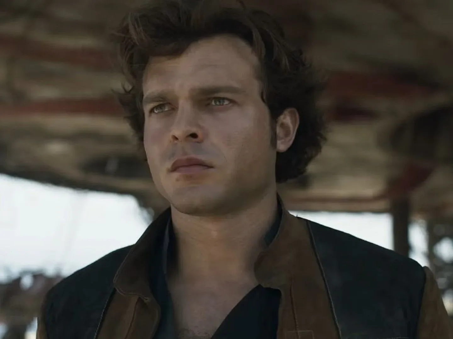 Alden Ehrenreich as Han Solo in Solo: A Star Wars Story