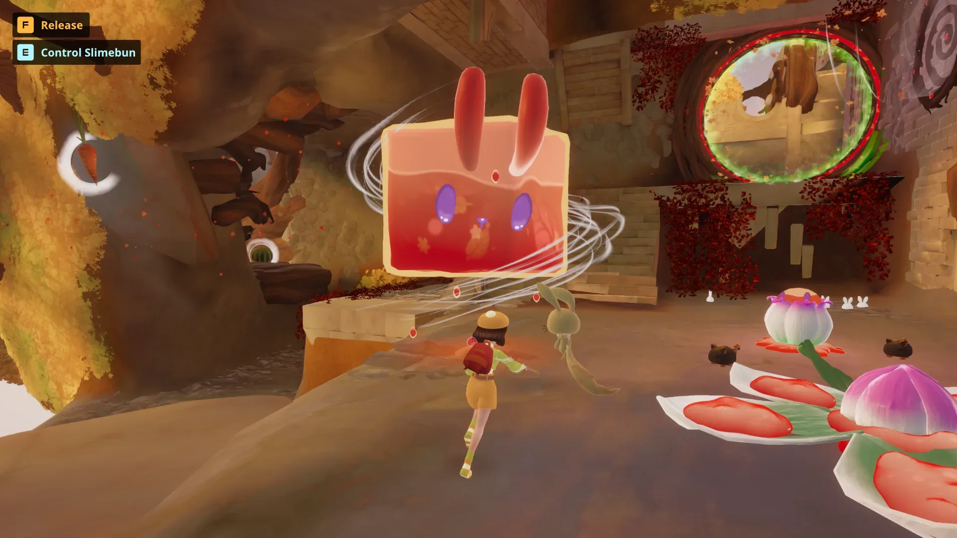 Kiko explores Nomori’s colorful fantasy world of Spirits and shifting portals