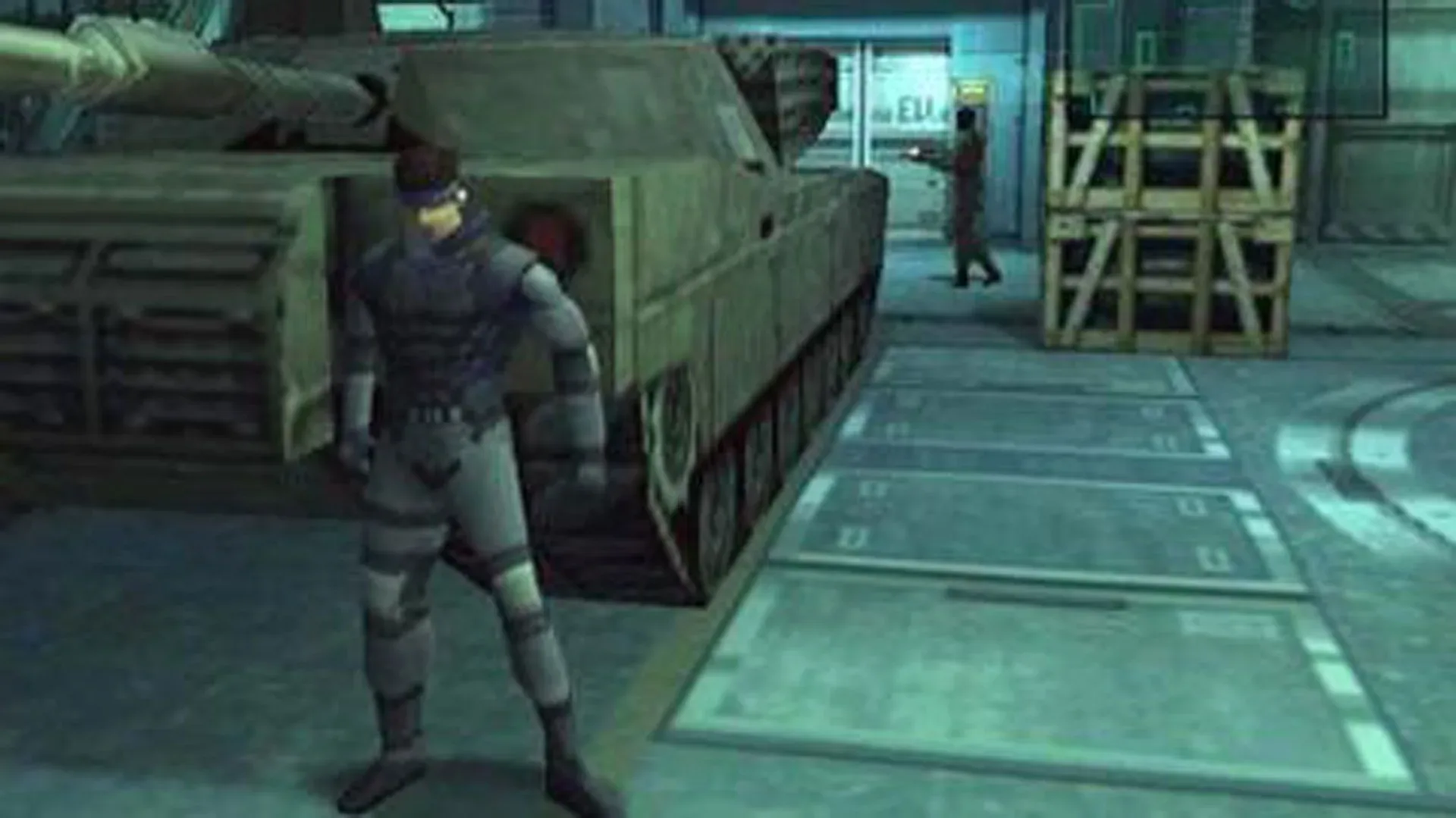 Japanese Metal Gear Solid PlayStation case with vertically arranged title text