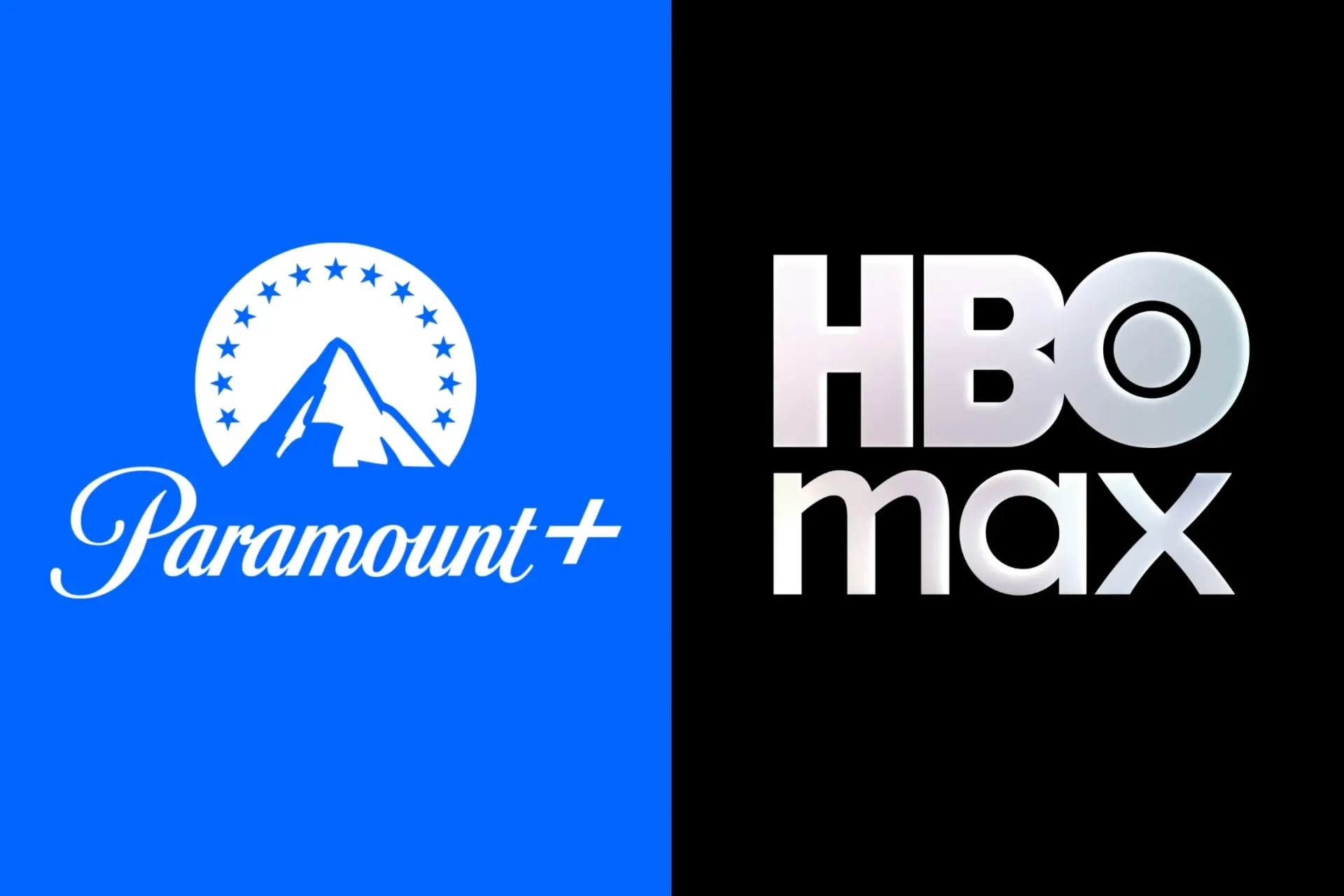 HBO Max and Paramount+ logos representing the proposed consolidated streaming platform