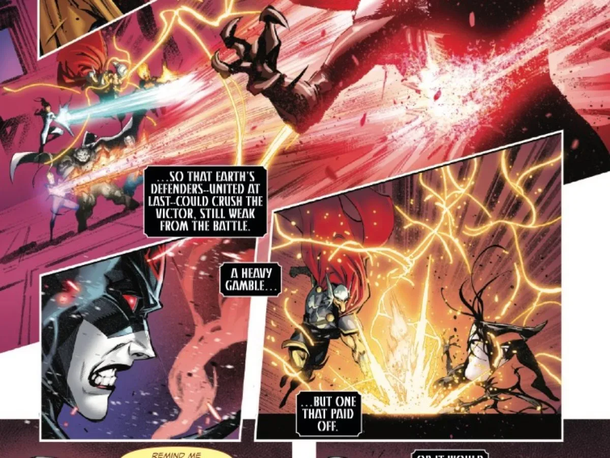 Hela and Knull battle for the Throne of All in Queen in Black #5