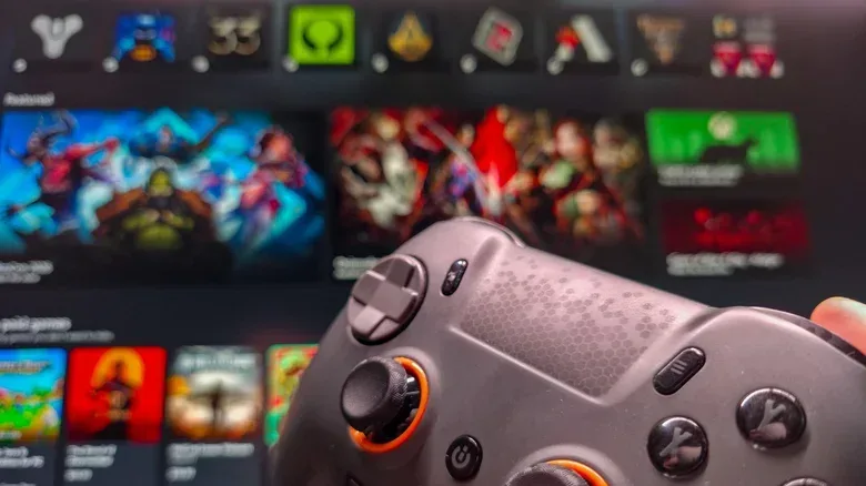 Xbox app library shown in Windows 11 Xbox mode