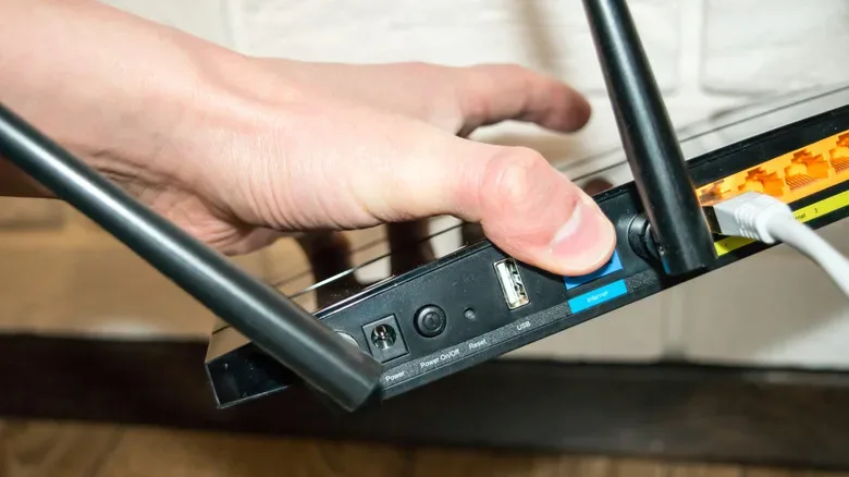 External SSD connected to a router for local network file sharing