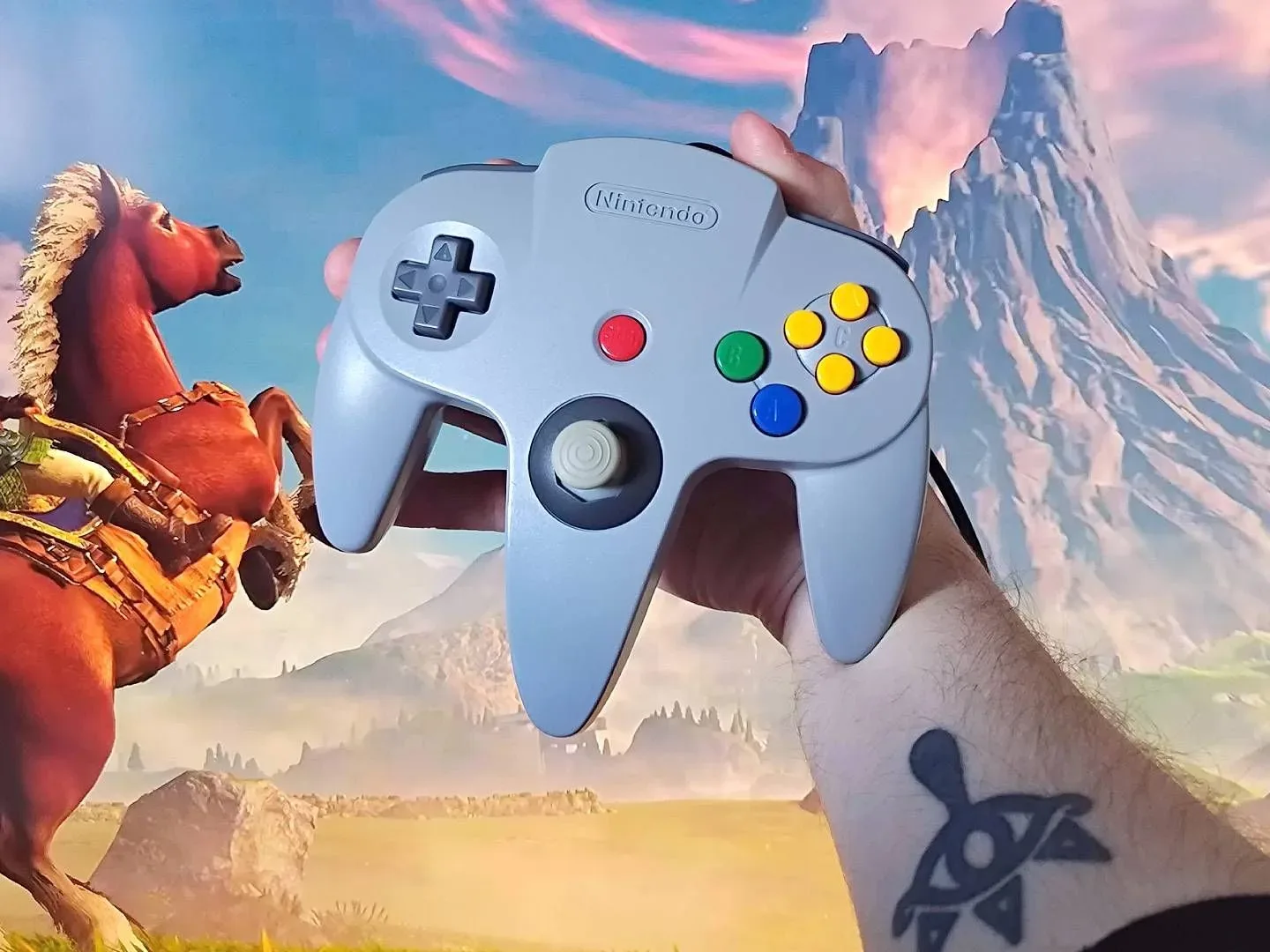 Ocarina of Time remake gameplay showing a free-moving camera