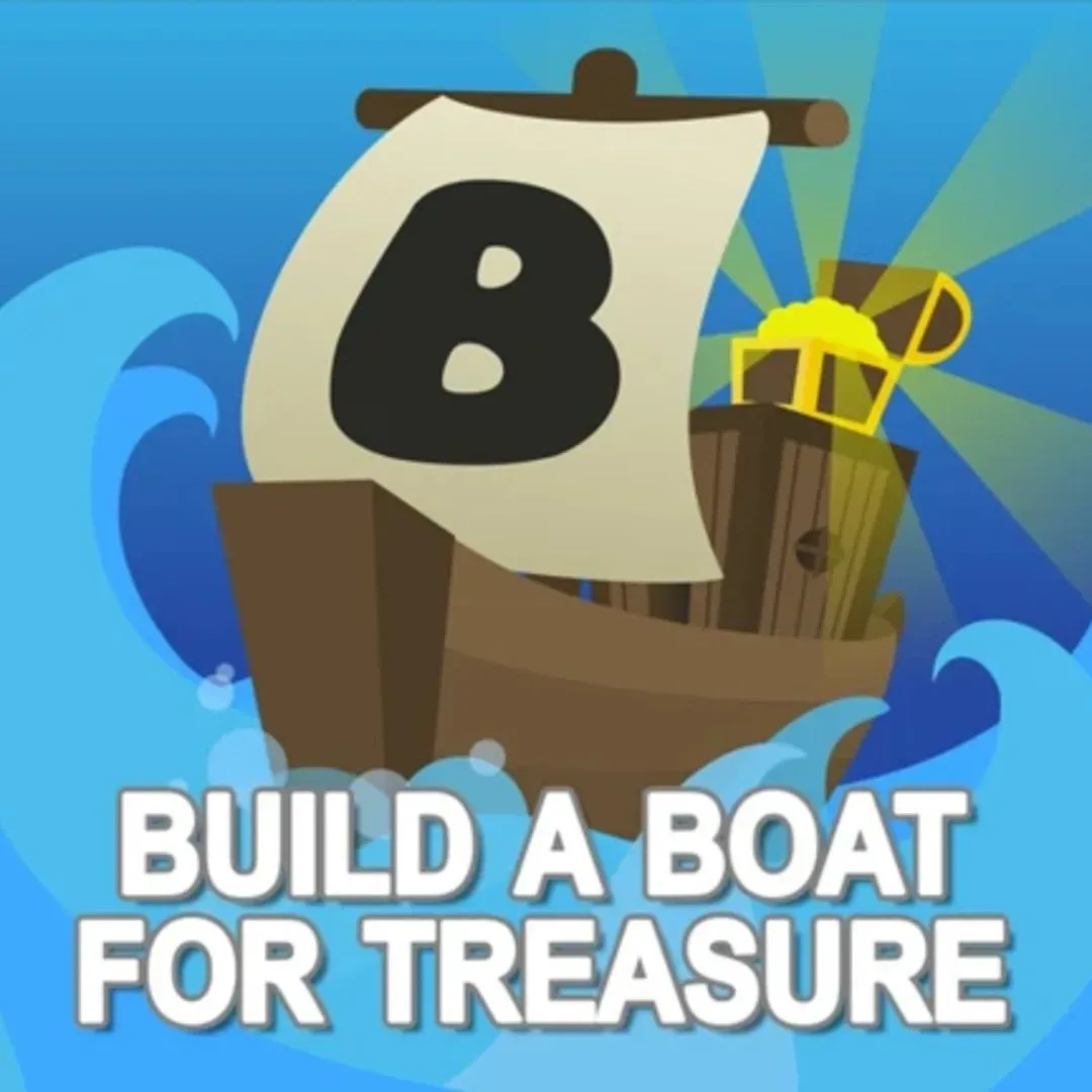The Build a Boat for Treasure game logo in Roblox