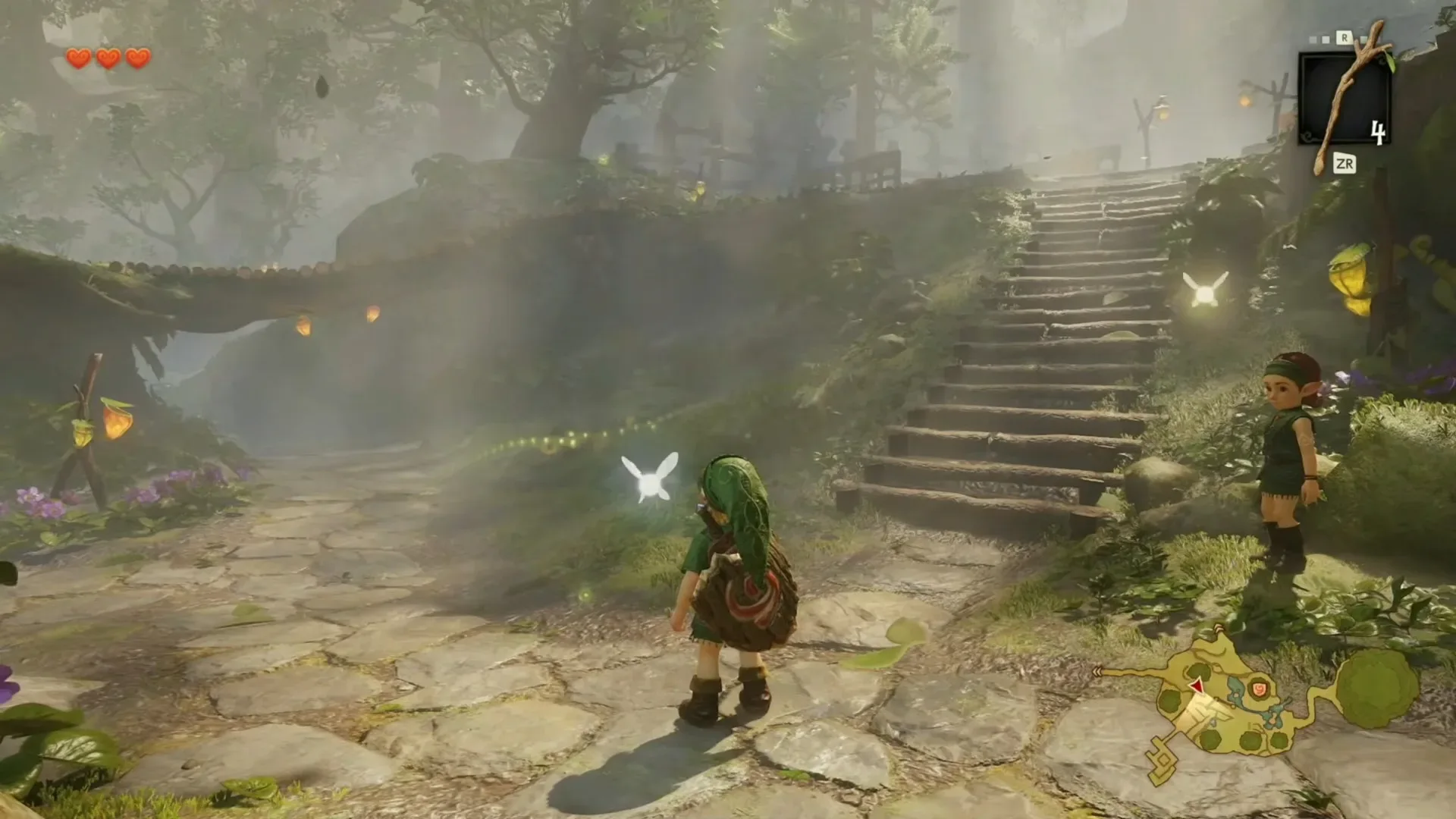 Ocarina of Time remake comparison showing an updated dungeon environment