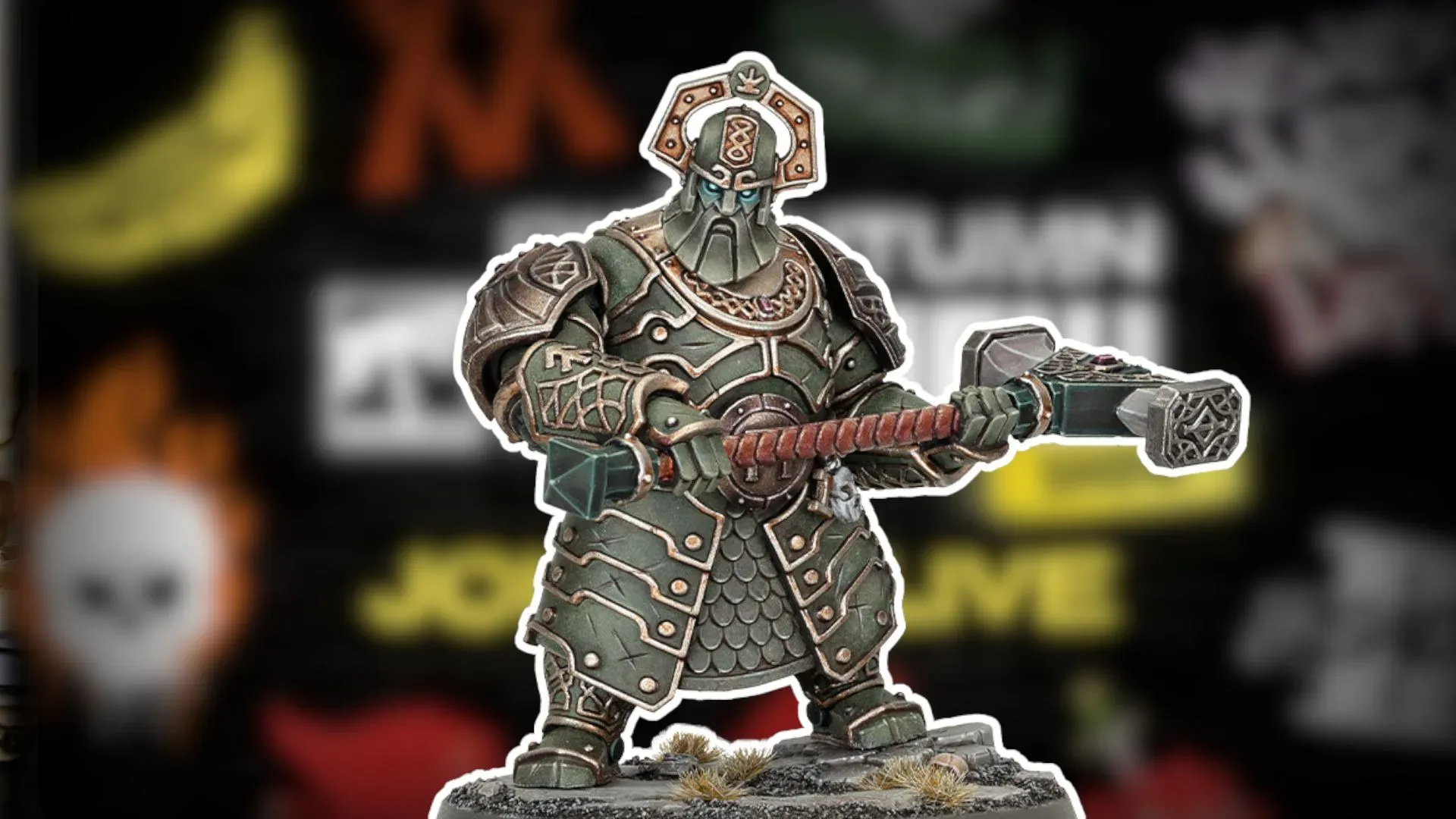 Flaming skull teaser symbol that may reference the Legion of the Damned