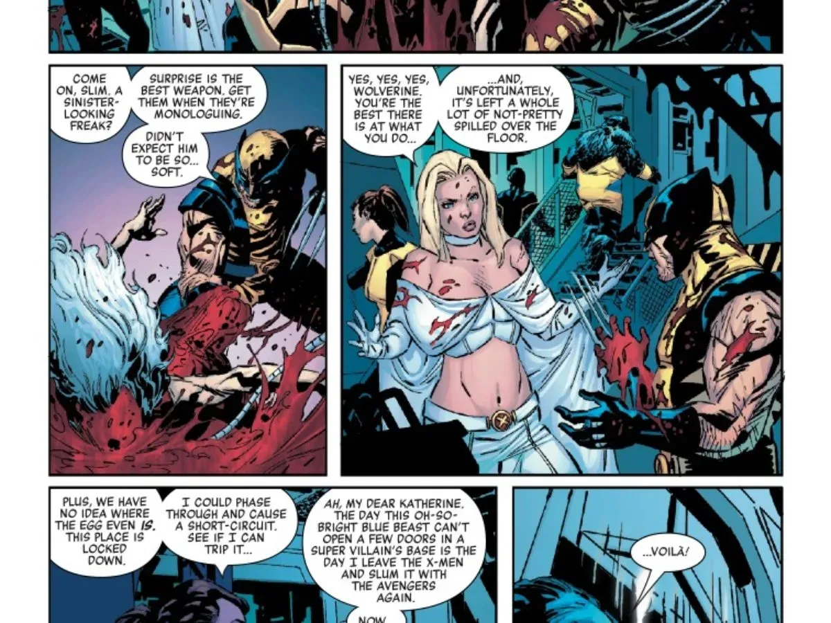 Alien vs. X-Men #1 preview showing the X-Men facing a deadly extraterrestrial threat