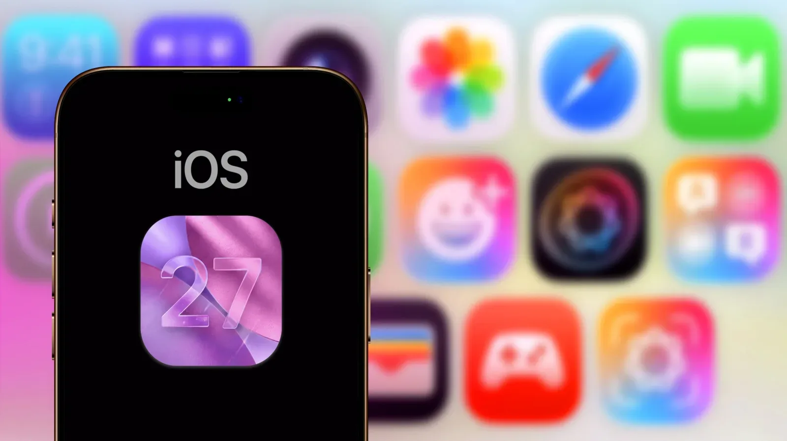 An iPhone on the Software Update screen preparing for iOS 27