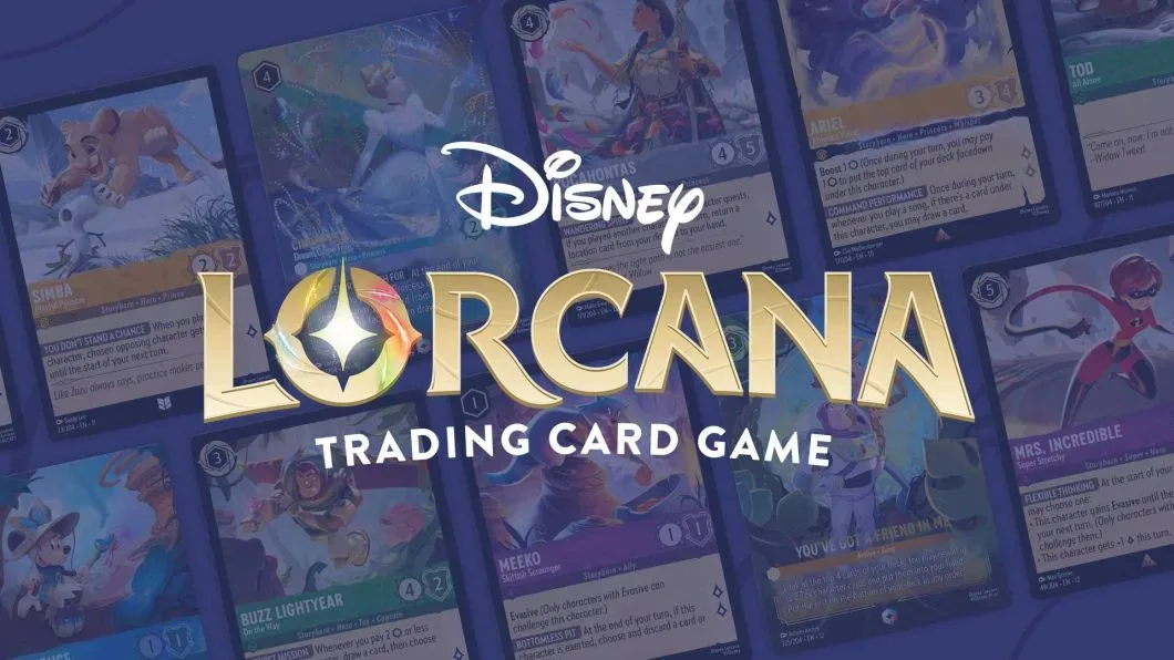 Disney Lorcana Floodborn cards arranged for a deckbuilding discussion