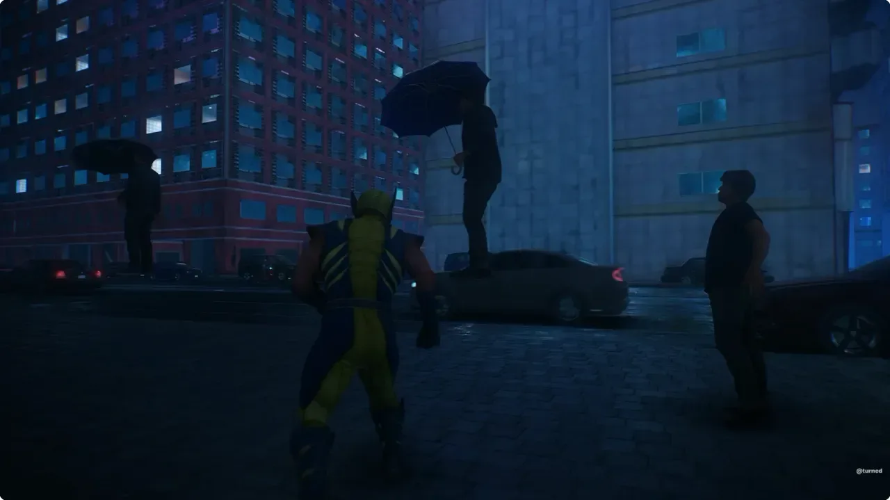 Marvel’s Wolverine Out-of-Bounds Videos Reveal Floating NPCs, Vanishing Cars and the Map’s Hard Edges