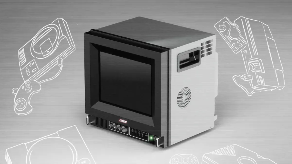 Unico Traveller ULw10 compact retro-style LCD monitor in a CRT-inspired case