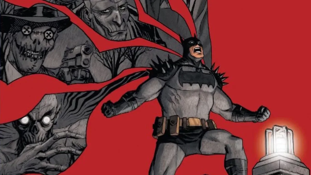 A selection of Absolute Batman #25 retailer-exclusive variant comic book covers
