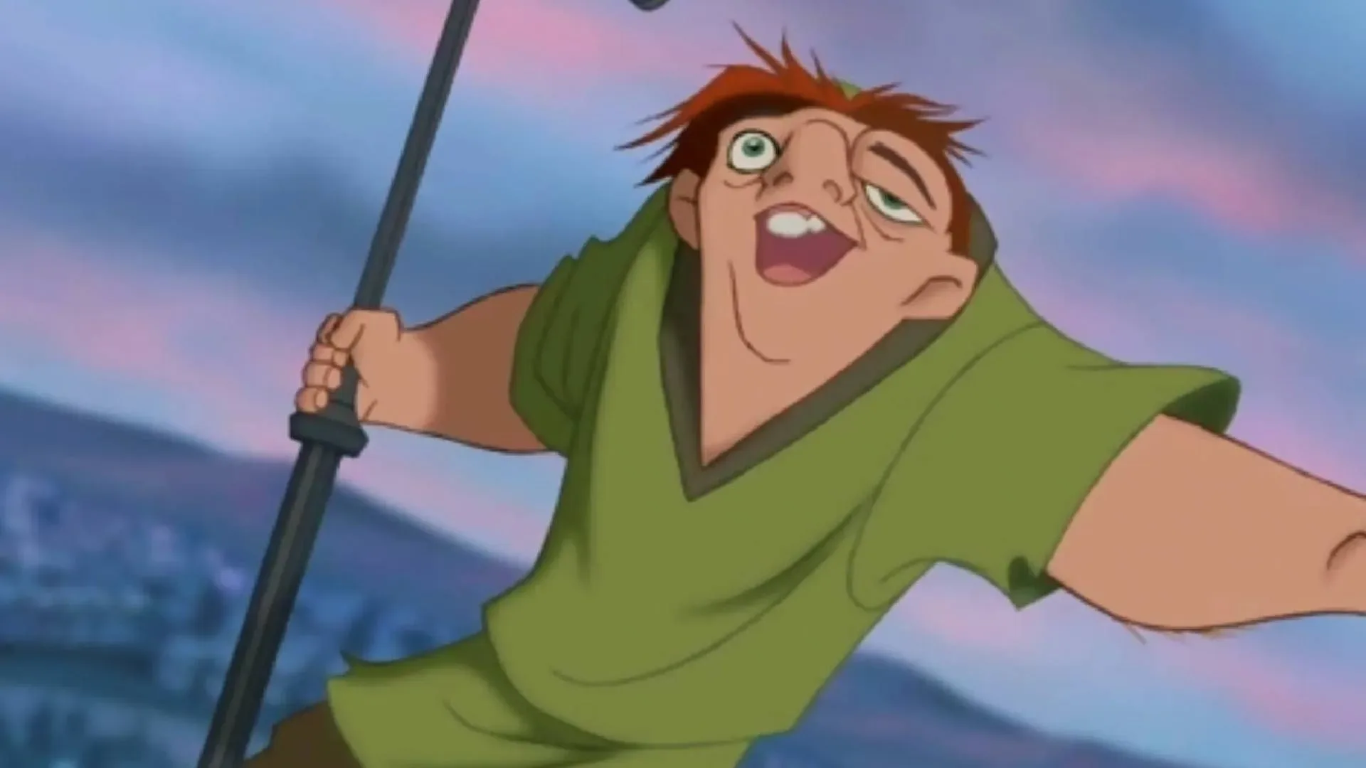 Side-by-side comparison of a classic Disney animated scene in 35mm and streaming presentations