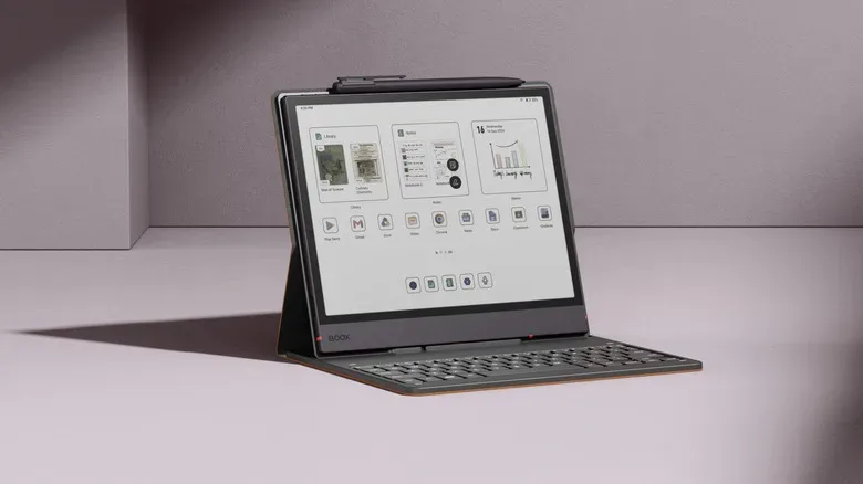 Boox Note Air 6C displaying a color document on its 10.3-inch E Ink screen